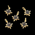 Black Zirconia Star Charm