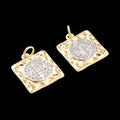 Two-Tone Square San Benito Charm