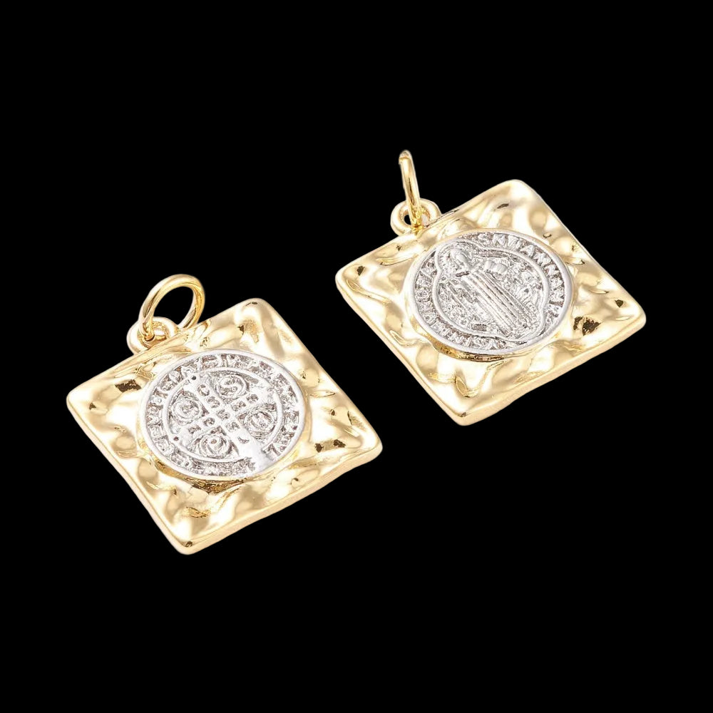 Two-Tone Square San Benito Charm