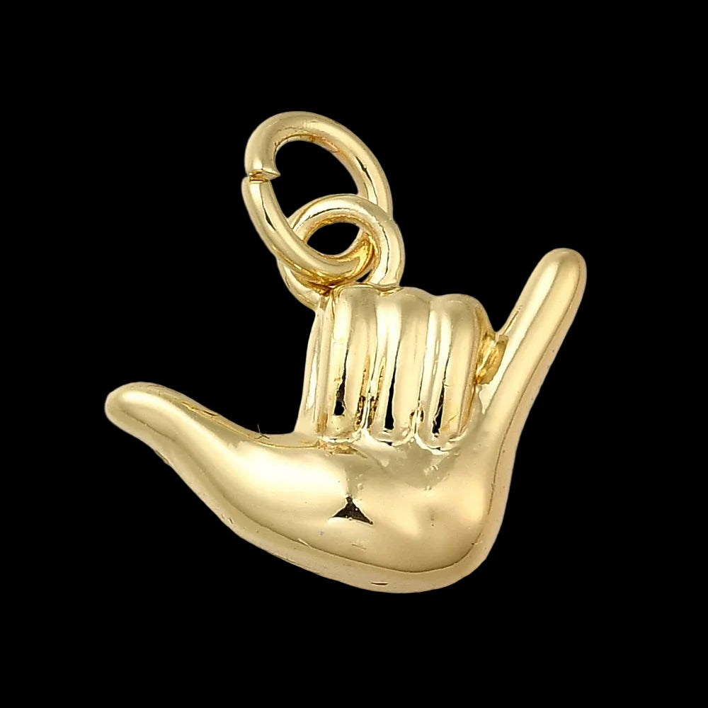 Surfer Hand Sign Charm