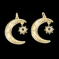 Moon Charm with Tiny Star
