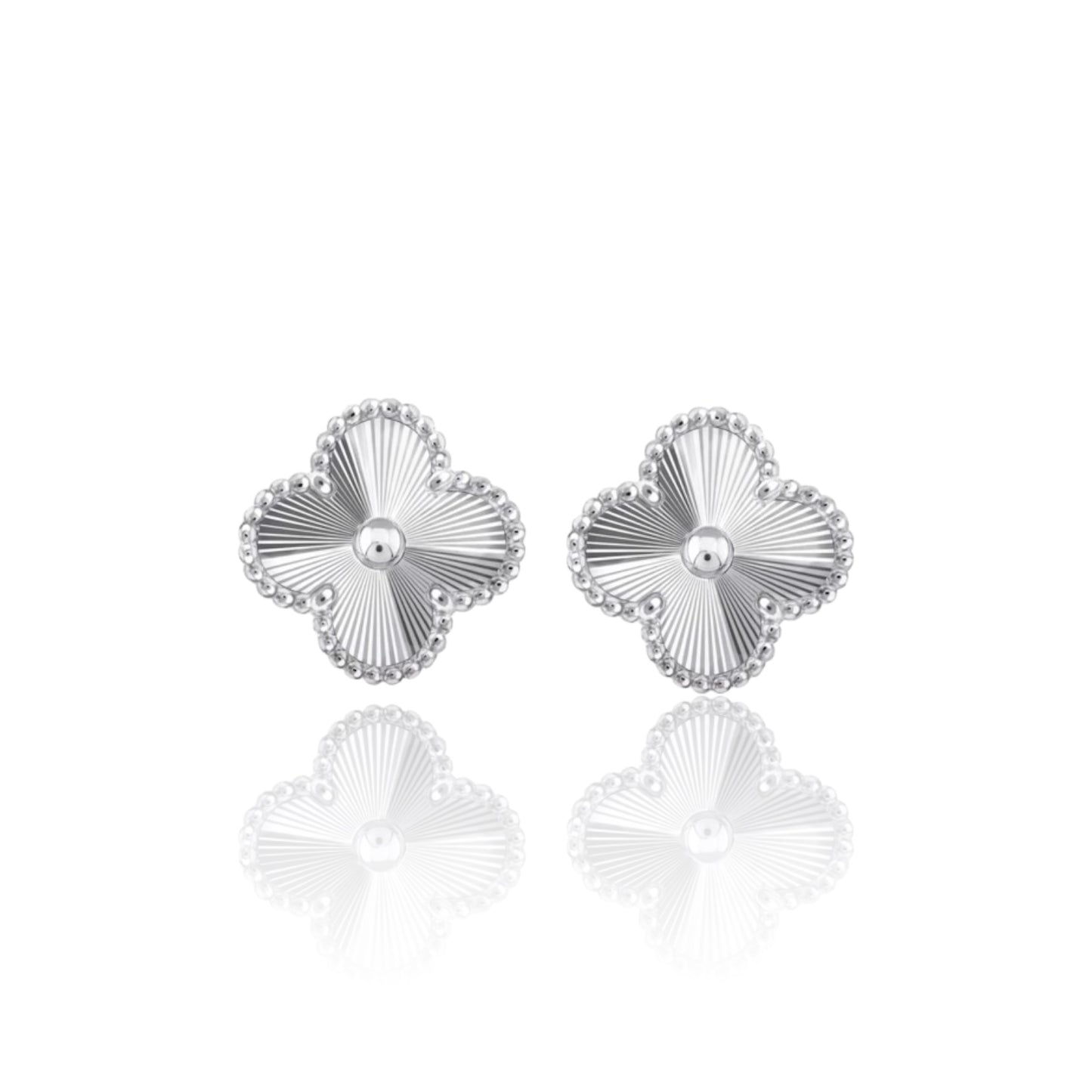 SILVER CLOVER EARRINGS