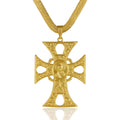 Cayetana Cross Necklace - 18k Gold Plated Large Cross Necklace