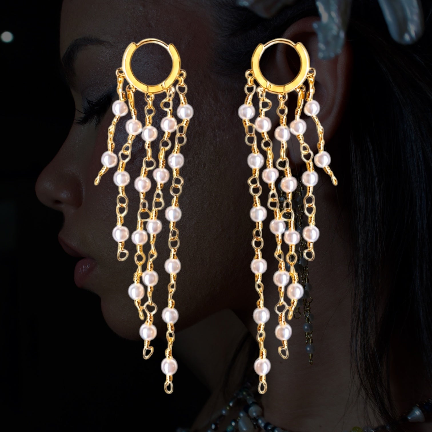 PERLA CASCADE EARRINGS