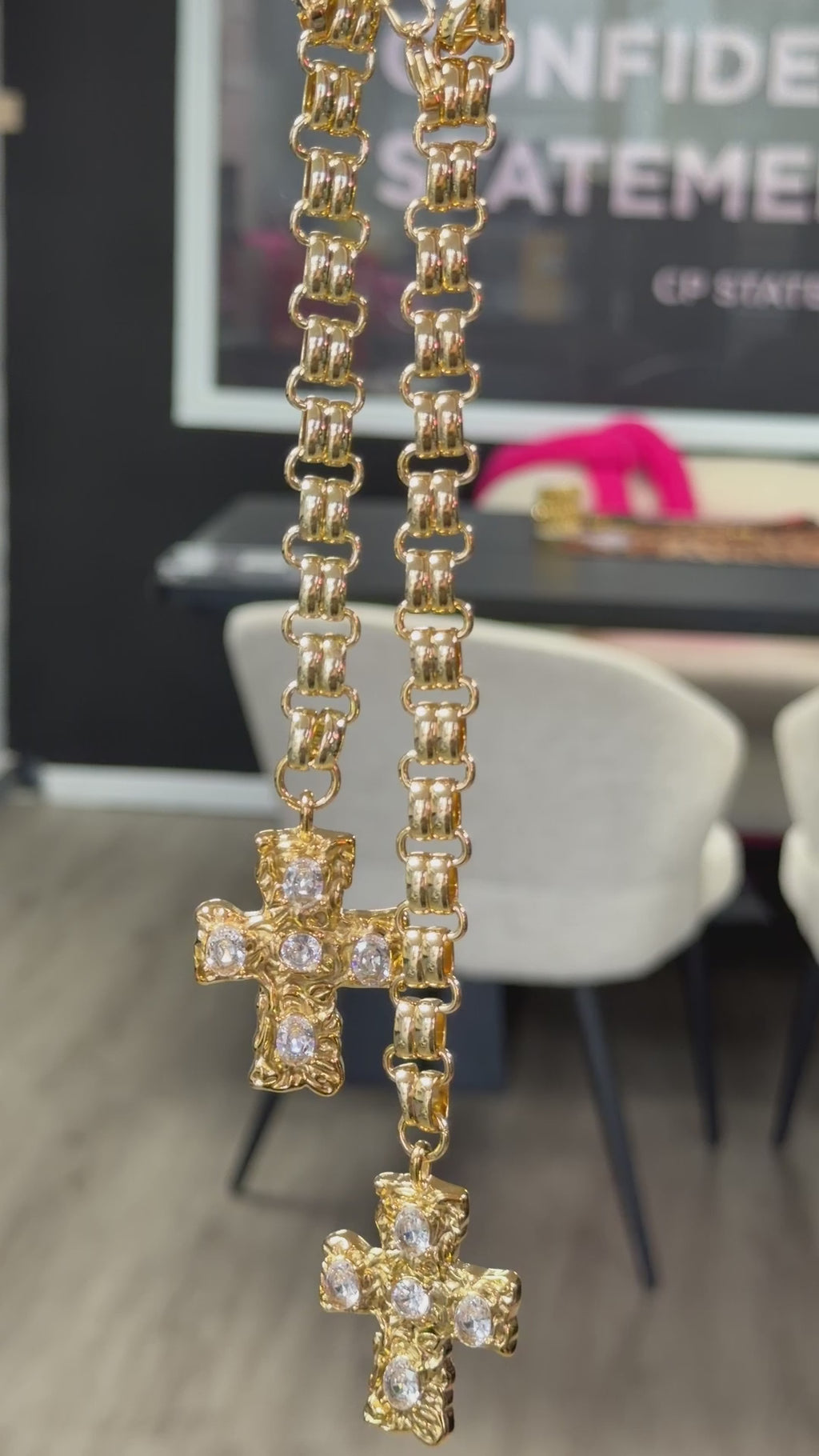 Mia Lariat Necklace - 18k Gold Plated Multiuse