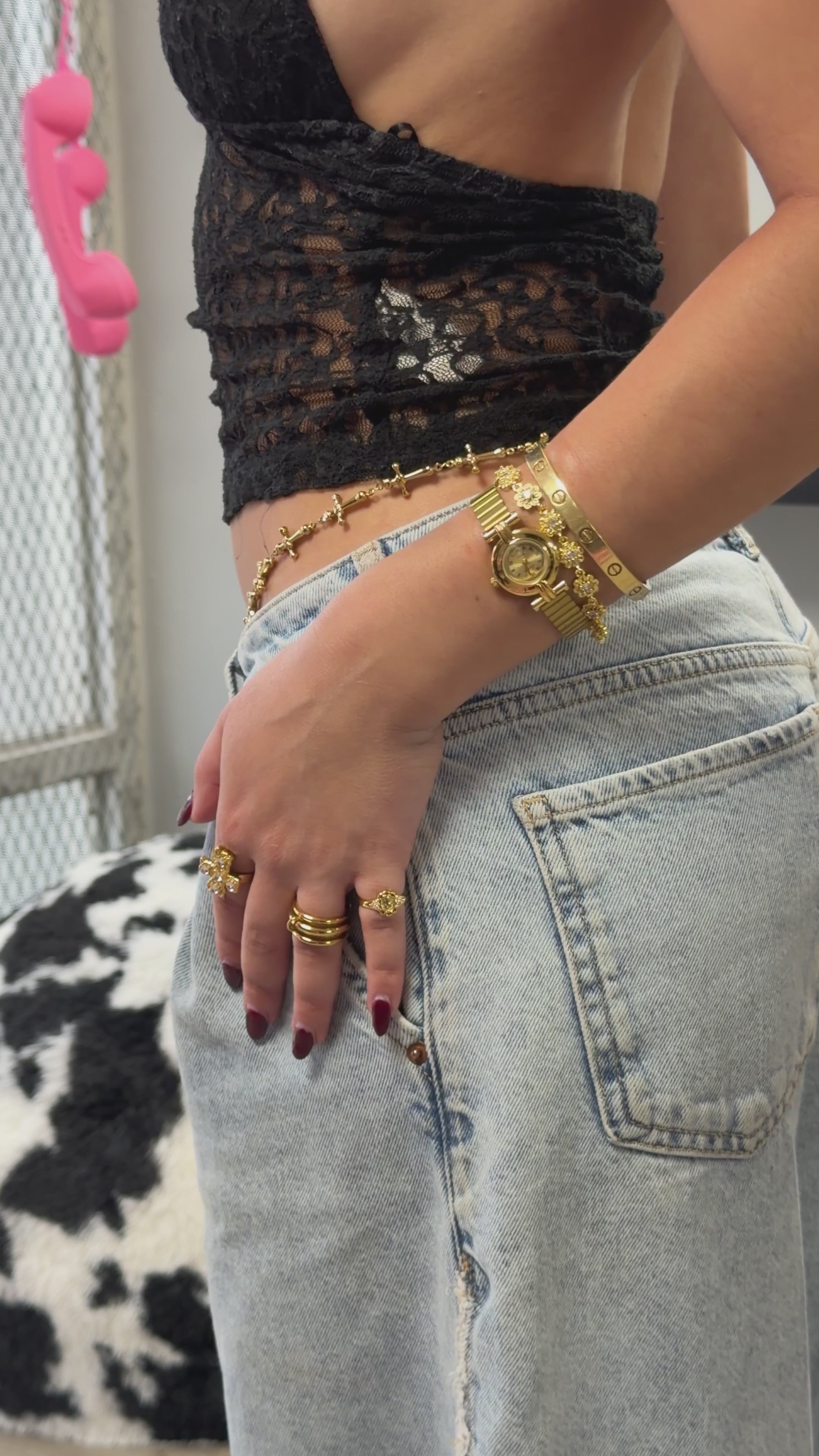 ZIRCONIA FLOWER BRACELET