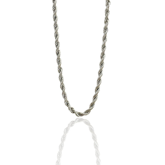 4MM SILVER ROPE CHAIN