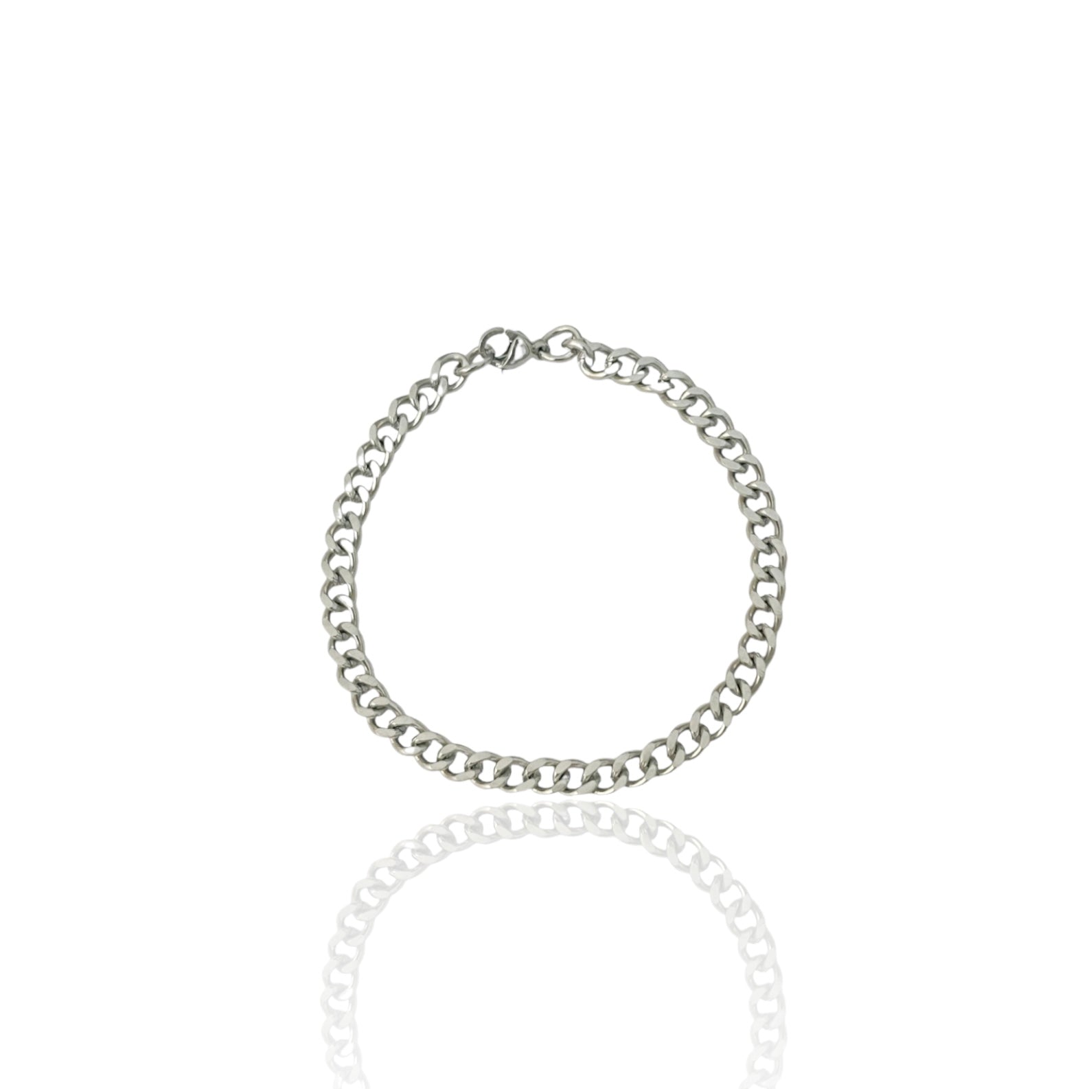 SILVER CUBAN BRACELET