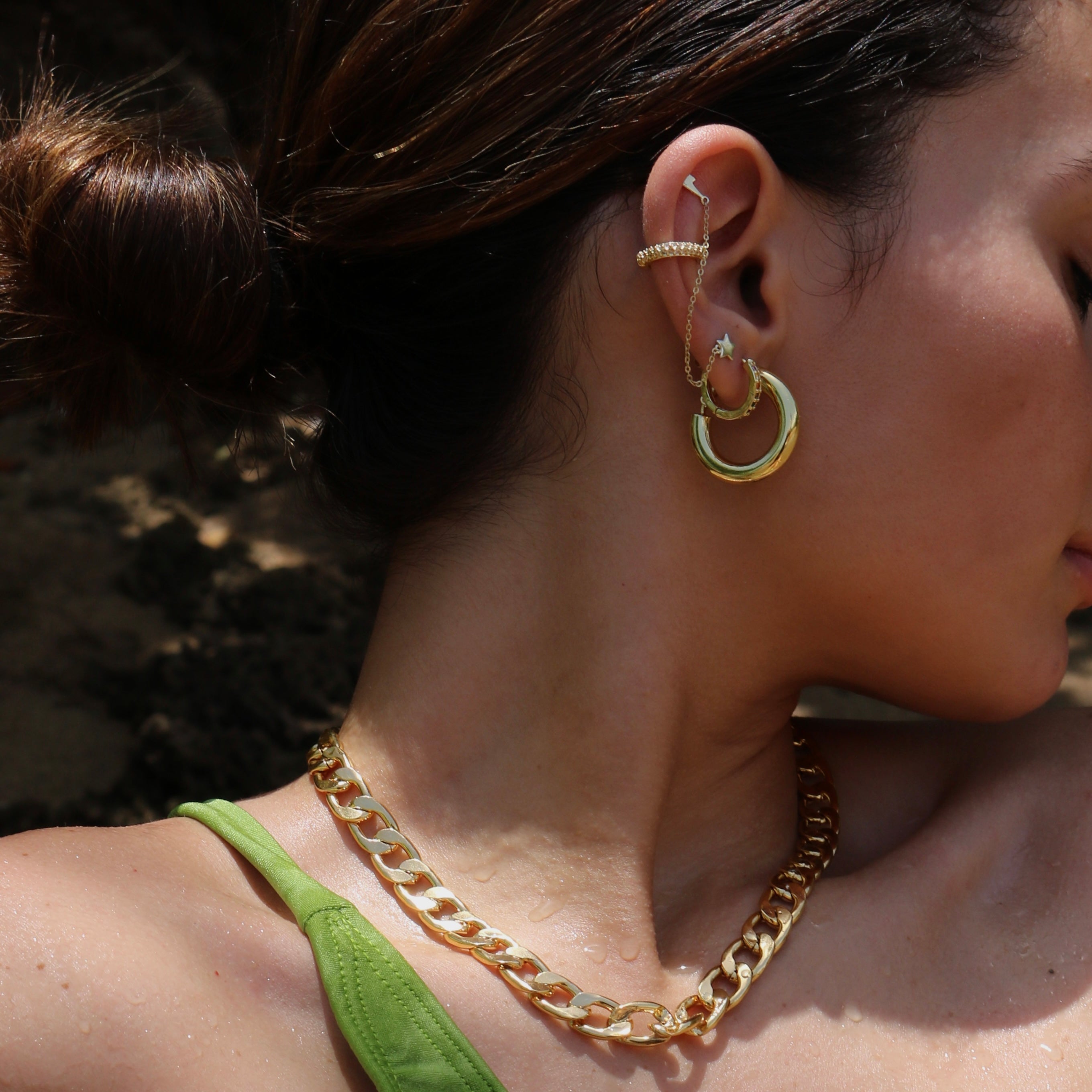 BEACH DAY CHUNKY HOOPS